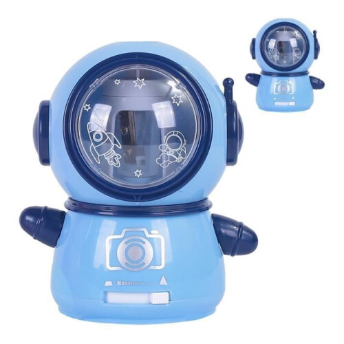 Pencil Sharpener - Spaceman - Cute Design - USB and Battery Powered - Flexible and Portable