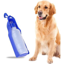 Draagbare waterfles met dispenser voor honden of katten, 500 ml, opvouwbare waterfles voor honden en katten, Active