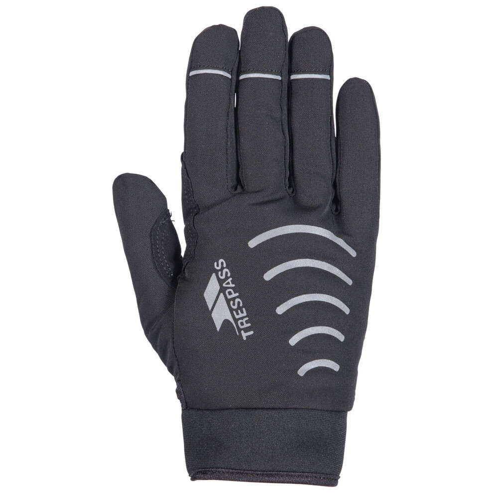 Trespass (M/L, Black) Adults Unisex Crossover Gloves (1 Pair)