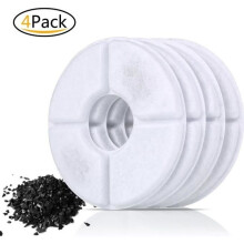 PEDY Refill Pack of 4 Filters for Cat Fountain Water Filter Replacement Filter