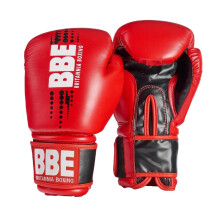 (12oz, Black/Red) BBE Unisex Adult Boxing Club FX Boxing Gloves