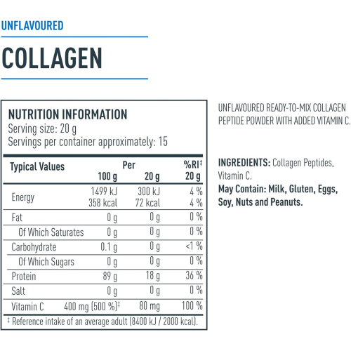 Isopure Unflavoured Collagen Powder 20g per Serve - 300g 1