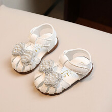 (Ivory,15)Chaussures de marche bébé bambin avec matière cuir pour mode active enfant