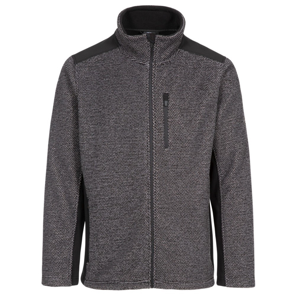 Trespass (M, Dark Grey Stripe) Mens Farantino Fleece Jacket