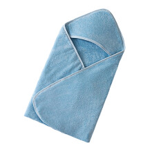 Babybadhanddoek met capuchon voor pasgeborenen Sterk-lichtblauw