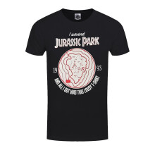 (S, Black) Jurassic Park Unisex Adult I Survived T-Shirt