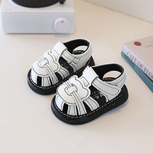 (White,16)Chaussures à semelle souple été enfant en bas âge avec motif dessin animé antidérapant fond en caoutchouc enfants pour