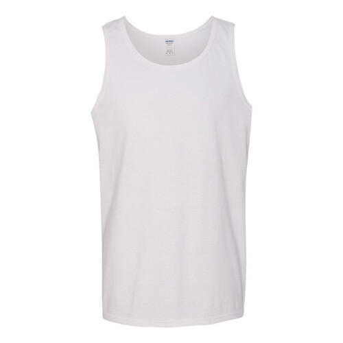 Gildan (M, White) Gildan Heavy Cotton Tank Top