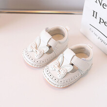 (White,14)Sandales bébé unisexe avec fond souple et ruban magique pour chaussures été bébé