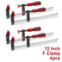 4-Pack 12inch F Wood Clamps, Heavy Duty Professional Clamps for Woodwork, Metalworker and Carpenters Hobbyist