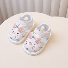 (White,16)Chaussures bébé bambin avec motif dessin animé et fermeture boucle à porter été