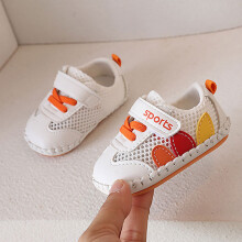 (Orange,15)Chaussures bébé unisexe été maille semelle antidérapante supérieure pour bébé marcheurs rampant