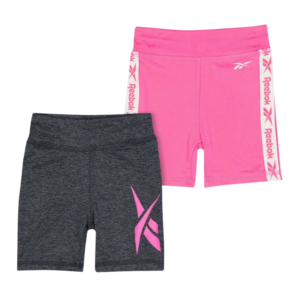 Reebok Girls Jersey Shorts (Pack Of 2)