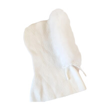 Knitted Warm Trapper Hat Warm Stylish Cap Unisex Cold-White