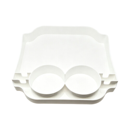 Stylish Portable Plastic Beach Bag Storage Tray Practical-White