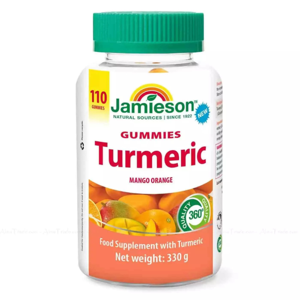 Jamieson Orange Turmeric Gummies, Mango Flavour - 110 Count