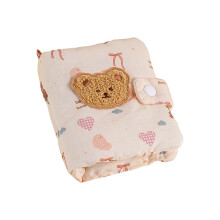Lightweight Fabric Infant Photo Album Portable Design-Pink