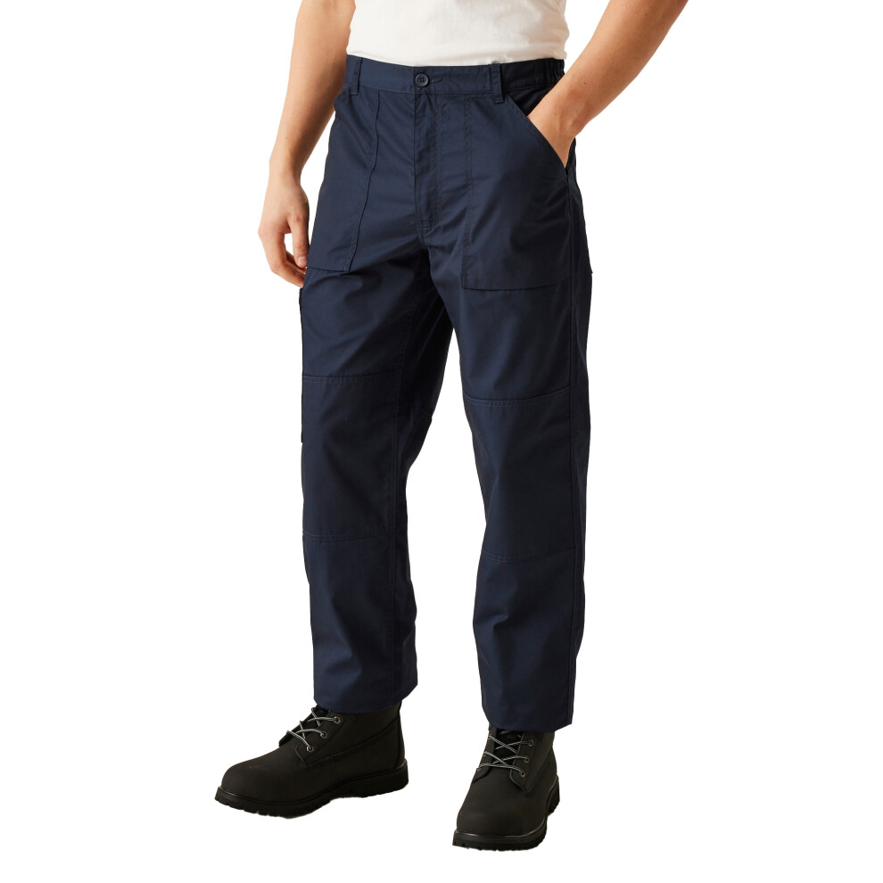Regatta (42W X Short, Navy ) Mens New Lined Action Trouser (Short) / Pants Blue