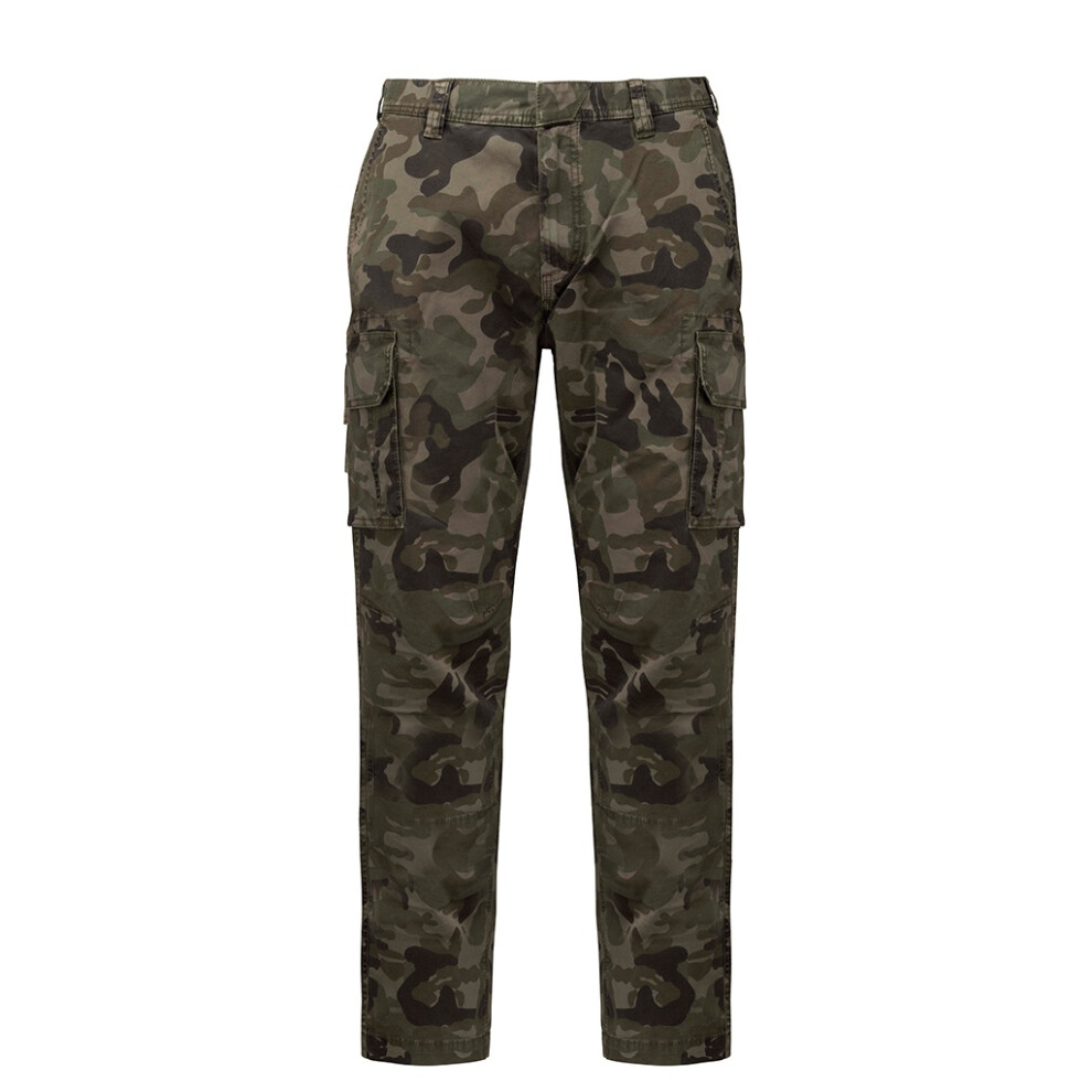 (36R, Camouflage) Kariban Adults Unisex Multi-Pocket Cargo Trousers 5059444587184