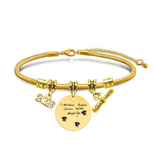 Elegantes Schlangenkettenarmband aus 316L-Edelstahl für-07 Gold