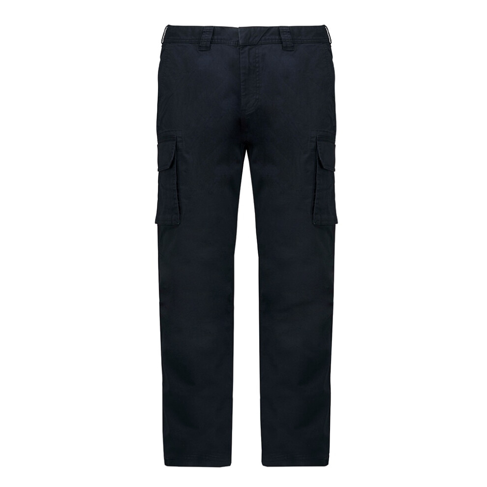 (30R, Black) Kariban Adults Unisex Multi-Pocket Cargo Trousers 5059444587030