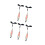 5Pcs Compact Light Pen Ballpoint Pen with Sticky Note-Silver 1