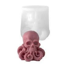 Moule en silicone polyvalent avec motif de poulpes crâne-5664