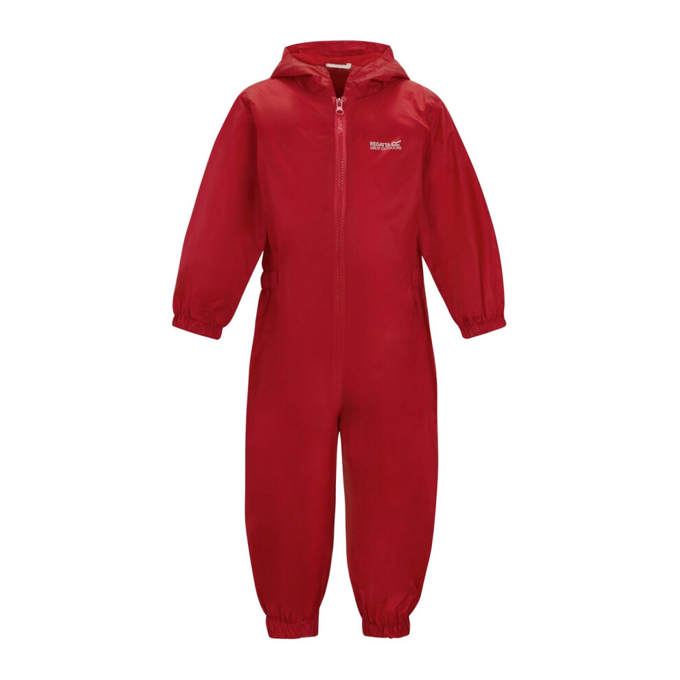 Regatta (5-6 Years, Pepper) Childrens/Kids Waterproof Puddle Suit