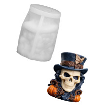 Halloween kaars siliconen mal Cowboy skelet hoofd standbeeld