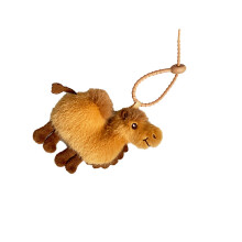 Schattige pluche kamelen sleutelhanger woestijncultuur-Bruin