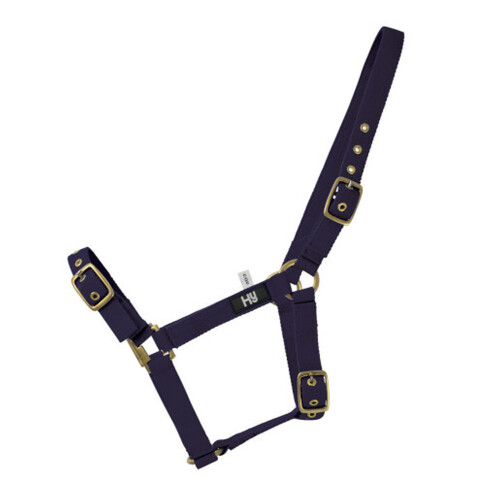 (Pony, Navy) Hy Holly Fully Adjustable Head Collar