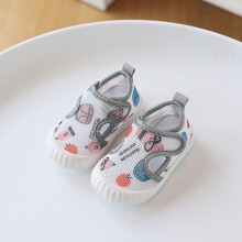 (Gray,16)Chaussures bébé été maille semelle souple avec style dessin animé pour bambin promenades jeu