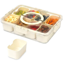 LIVIVO 8 Tray Snack Organiser Box Food Container