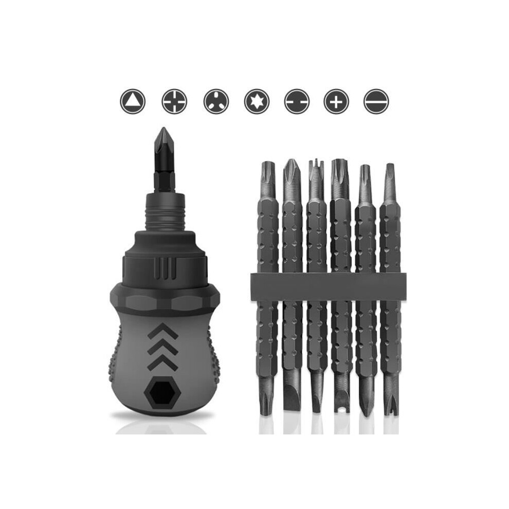 Ratchet Screwdriver Set - Zvd - Magnetic Slotted Phillips - Dual-Purpose Screwdriver 9149891840492