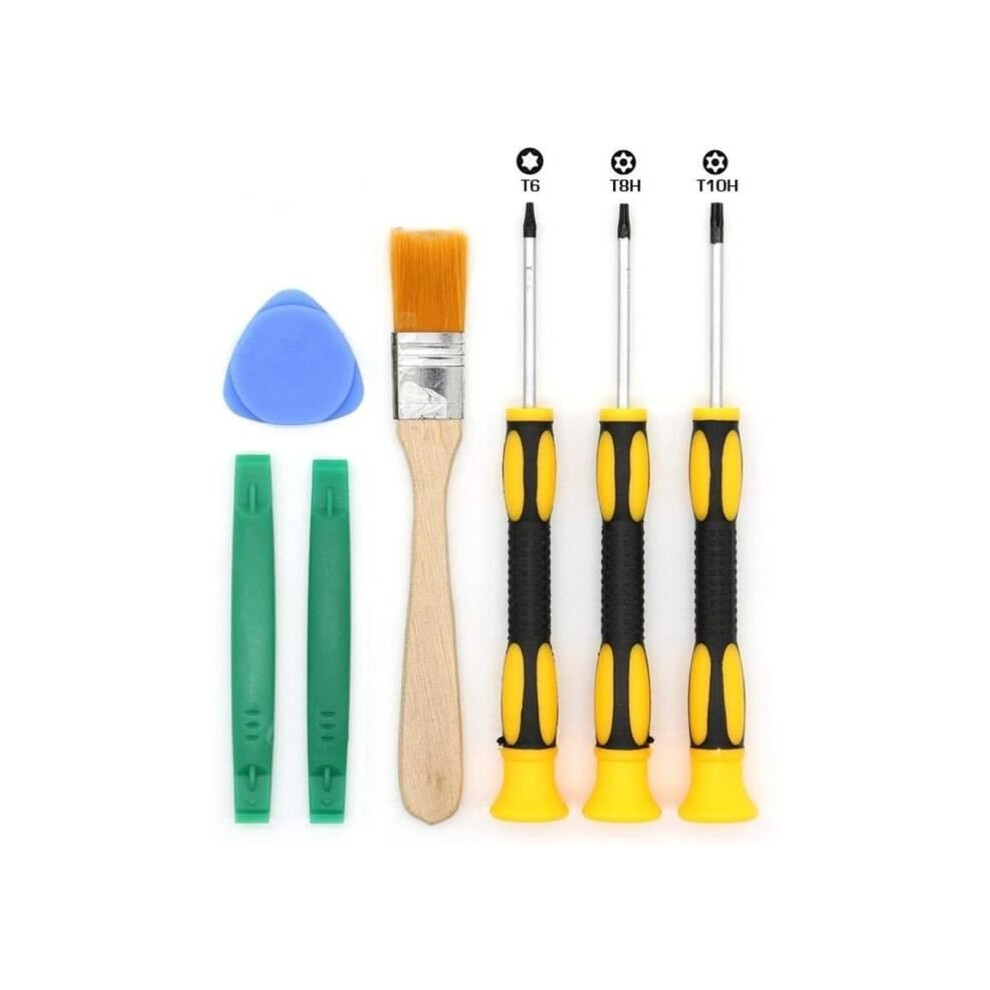 T6 T8h T10h Screwdriver Kit For Xbox 360 And Ps3/Ps4 Controllers, Secure Lifting Tool And Cleaning Brush 9149891840515
