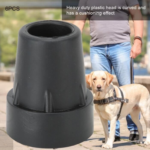 Reliable and durable cane tips, non-slip walking cane tips with a solid structure, 6 pieces for people 1