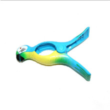 (Blue Parrot)Beach Towel Clips Beach Towel Clips Bath Towel Clips For Beach Loungers Towel Clips Windproof Plastic Clips Pool Beach