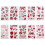 20Sheets Colorful Valentine Tattoos Decals Safe Temporary Stickers 1