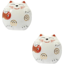 Tirelire décorative en forme de cochon (2 pièces) pour enfants, jouet pour filles, porte-bonheur en forme de chat, breloque chat porte-bonheur