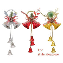Weihnachtsglocke – Nicht spezifiziert – 39 cm – Kunststoff – Rot, Gold, Silber – Festliche Dekoration
