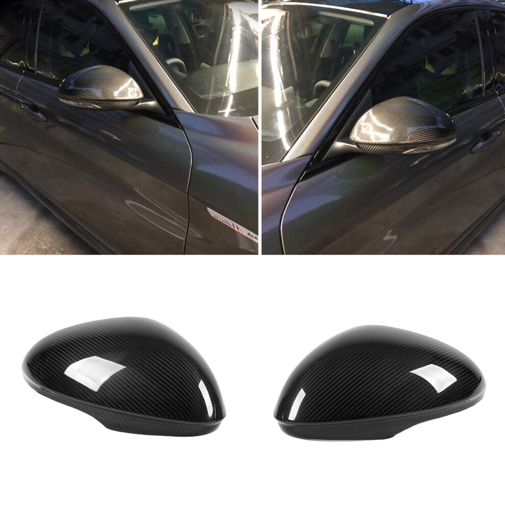 Dry Carbon Mirror Caps For Alfa Romeo Giulia 7444352634606