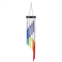 YOSOO Buntes Röhren-Windspiel, Hängendes Fenster-Windspiel für Zuhause, Garten, Außenbereich, Hofdekoration, Ornament