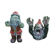 Lustige Halloween-Horror-Harzfigur, Gartenzwerg-Skulptur, Gartendekoration, Bastelarbeit