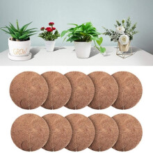 10 stuks kokosmatten, schijven, mulch, potplantenbeschermingsmatten voor thuis, hotel en tuin (40 cm)