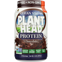 Genceutic Naturals Plant Head Vegan Protein Powder Chocolate – 810g
