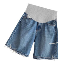 Lichtgewicht zwangerschapsshorts voor dagelijkse-Blauw XXL