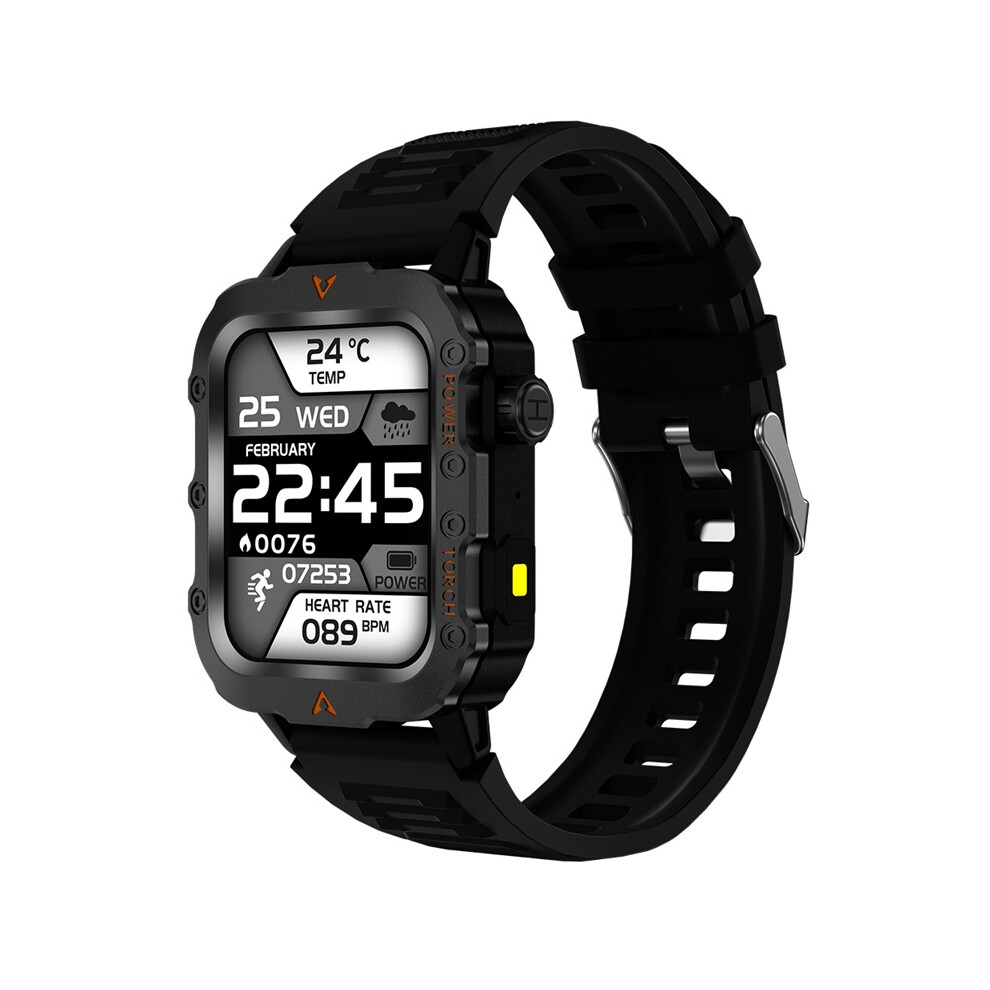 (Black) Smart Watch Electronics Smartwatch Digital Fitness Clock Flashlight Sports Watches For Man Woman Black 6900890403445