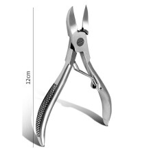 Stainless Steel Nail Scissors With Thick Nail Dead Skin Cutter For Athome Spa