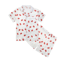 2-teiliges Kinder-Pyjama-Set für Kinder,-weißer Lippenstift 150