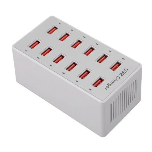 12-Port USB-Ladegerät 60W ABS-Ladestation